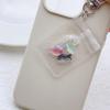 Chic Fruit Themed Clear Keychain Lovely Clear Fruit Bag Key Rings Unique Keychain Accessory Gift for Collectors