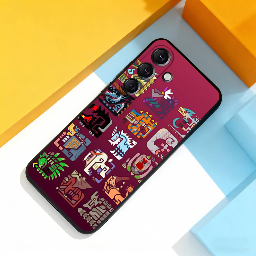 Game M-Monster-Hunter Cool Phone Case For Samsung Galaxy A 73,72,51,53,52,71,22,5G,Note,J7,8,9 Soft Black Cover