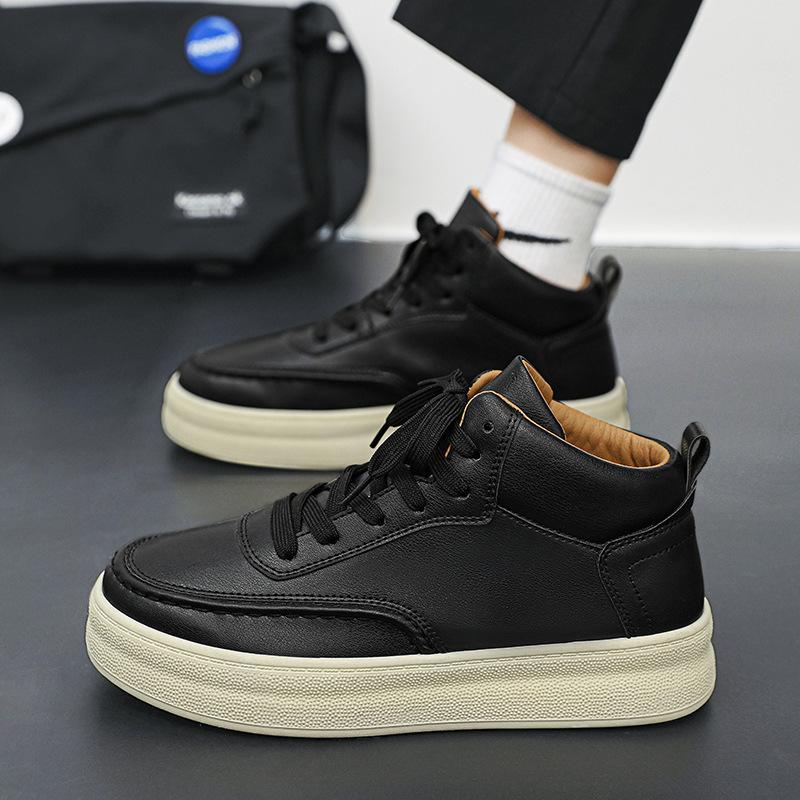 Frühling/Sommer Neu Sport und Freizeit Wasserdicht Koreanische Ausgabe Trendy Vielseitig Halbhoch bis Hoch Geschnittene Board-Schuhe