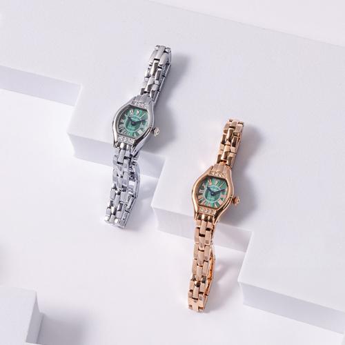 [GEIGER] GEIGER Women s Malachite Point Metal Watch GE1272 GE1272RG