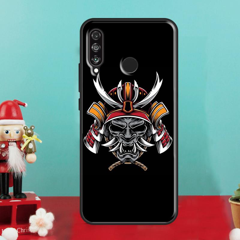 Japanese Samurai Oni Mask For Huawei Nova 7i 8i 11i 12i 12s 9 10 SE Y90 Y60 Y70 Y72 Y61 Y91 P30 P40 Lite P60 Pro Case
