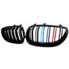 MAGICKIT Gloss Black M Color Front Kidney Grille Grill For 2003-10 BMW E60 E61 525i 535i RDMEV1