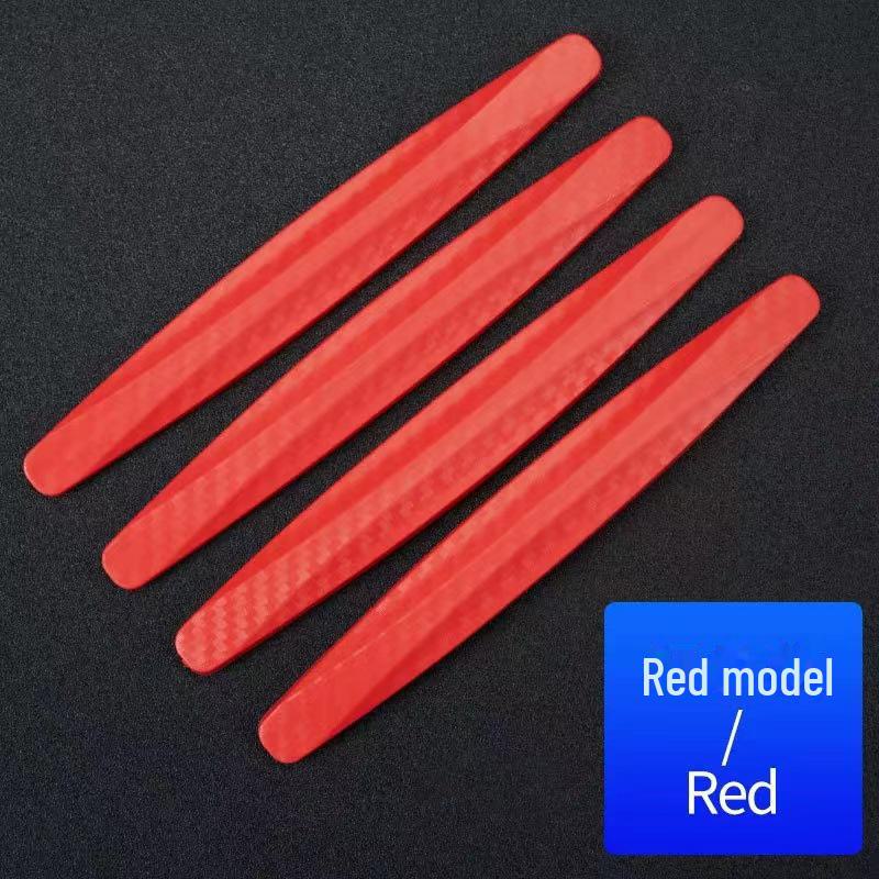 Front and Rear Bumper Carbon Fiber Anti-Scratch Protection Strips