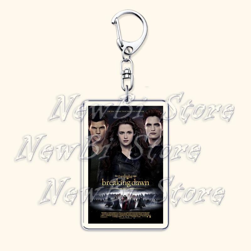 Movie Twilight Vampire Keychain for Accessories Bag Pendant Bella Swan Edward Cullen Eclipse Key Chain Keyring Jewelry Fans Gift