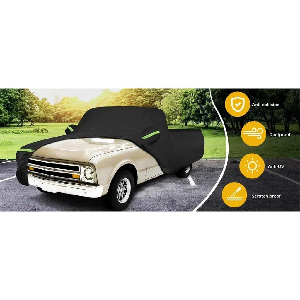Copriauto Impermeabile Copri Camion da Esterno con Cerniera con Protezione da Vento Sole Raggi UV e Polvere Per Chevrolet C10 C20 K10 1960-1991