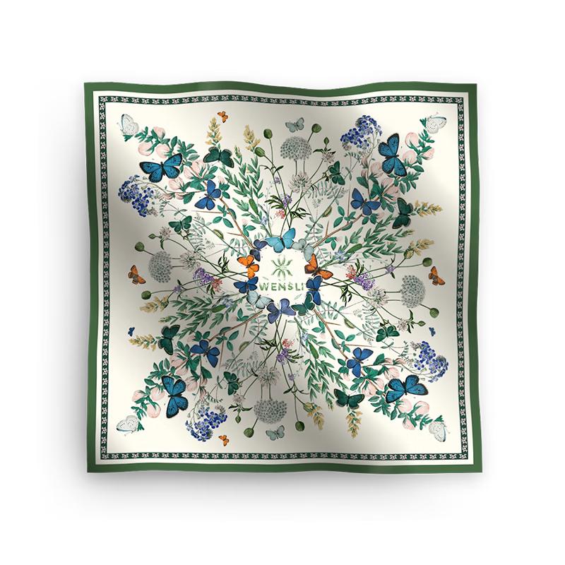 

Двусторонний квадратный платок Wanshili 80cm x 80cm