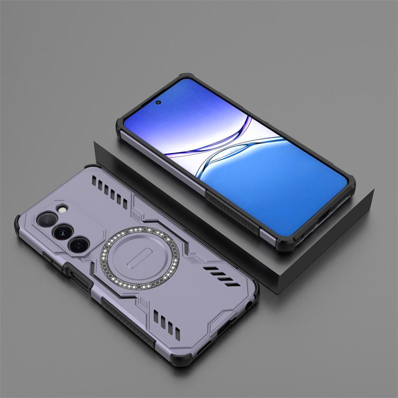 For Oppo A5m Case For Oppo A5m Shockproof Anti-knock Magnetic Adsorption Wireless Charge Back Cover For Oppo A5m Case 6.67 Inch