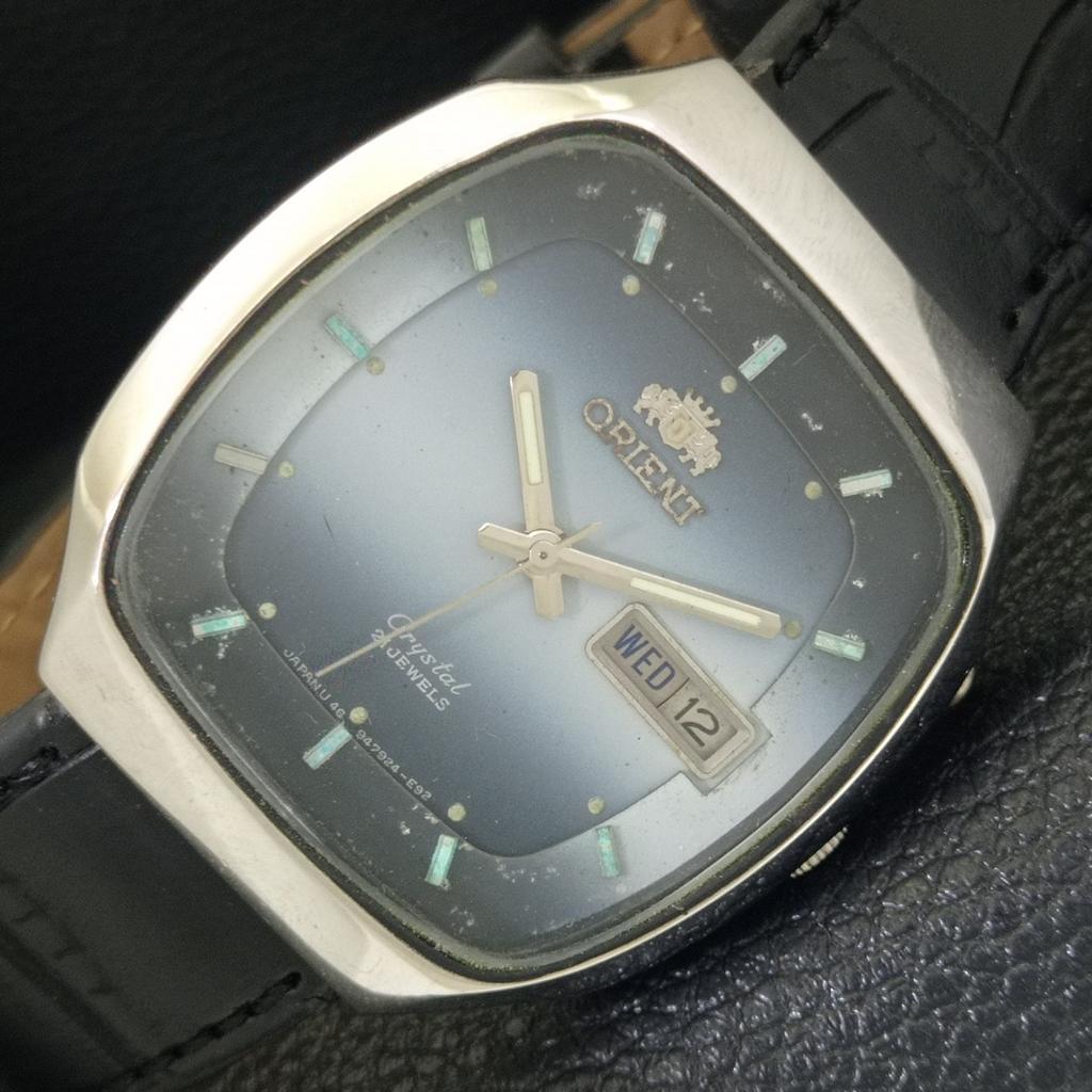 

ВИНТАЖНЫЕ ЧАСЫ ORIENT CRYSTAL AUTOMATIC JAPAN 46941 МУЖСКИЕ ОРИГИНАЛЬНЫЙ ЦИФЕРБЛАТ a703357-1 R213b-a703357