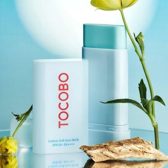 Tocobo Cotton Soft Sun Stick SPF50+ PA++++ 19g + Cica Calming Sun Serum SPF50+ PA++++ 10ml Set