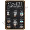 Placa de metal vintage para decoración del hogar, letrero de hojalata para café, pósteres de arte de pared retro para cocina, bar, decoración de pintura de hierro, cafetería