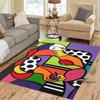 Customizable  Picasso Style Painting Printed Carpet Fashion Non-slip Floor Mat Outdoor Door Mat Play Mat Birthday Gift