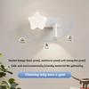 Wall Light LED Dimmable Wall Lamp with Remote Control Star Wall Spotlight Rotatable 350° Night Light White Reading Lamp Lighting