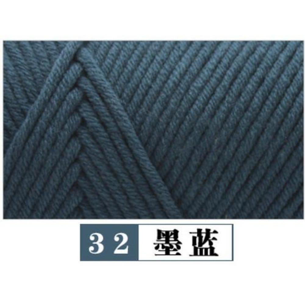 100g Pure Colour Lover Yarn Soft Milk Cotton Yarn Woolen Yarn 8 Ply Thread for Knitting Scarf Wool Handmade DIY Scarves Gift