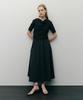Ia Drape Flare Dress (Black)