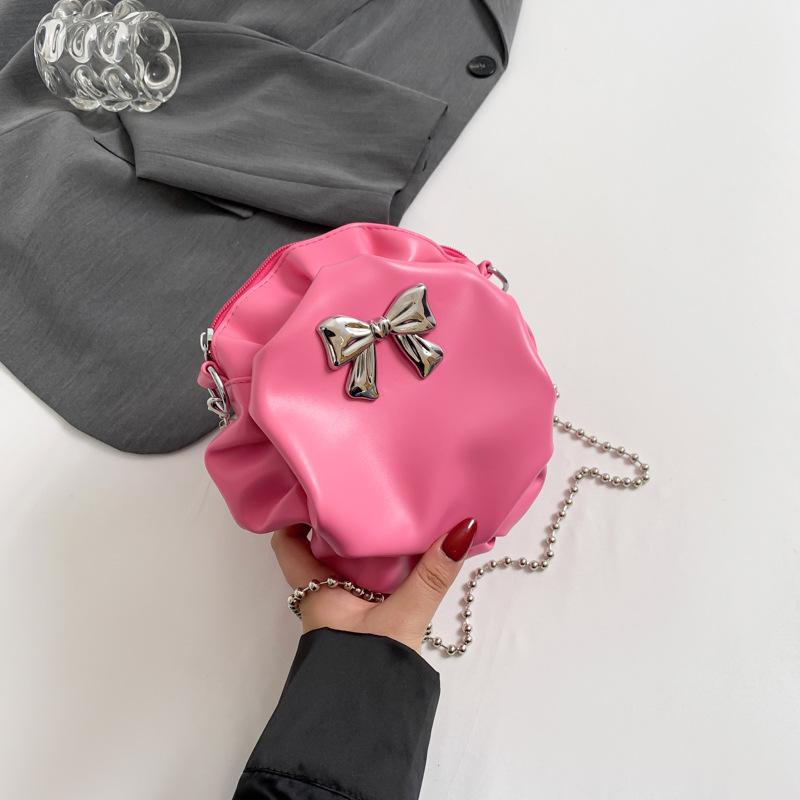 

Popular retro bag 2024 new women s bag spring casual chain messenger bag fashionable soft leather bucket bag