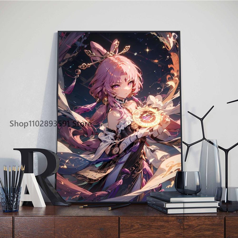 

1 шт. Honkai Star Rail Fu Xuan Плакат Бумага Печать Главная Спальня Вход Бар Кафе Искусство Живопись Украшения 21cm×30cm NoFrame