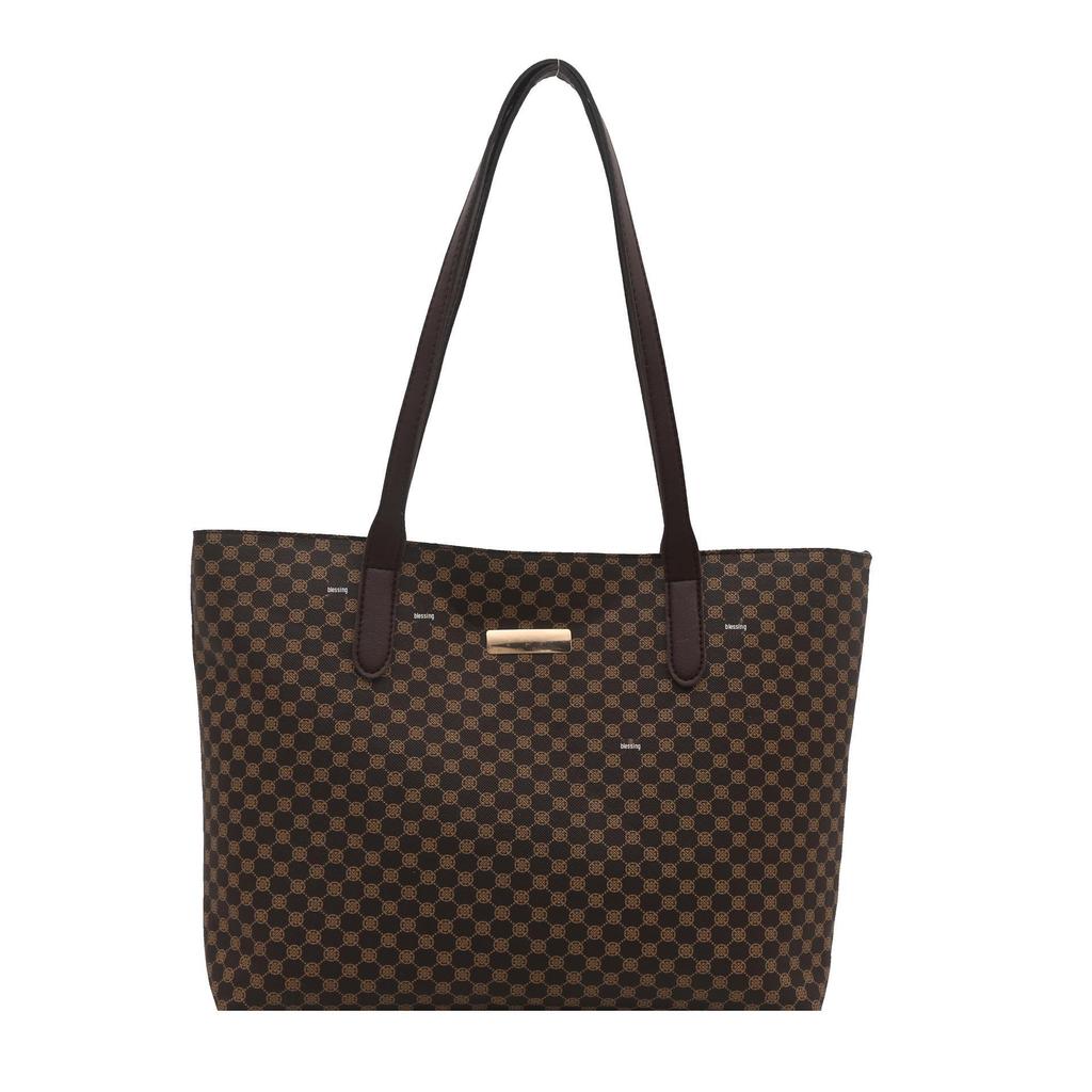 2025 Women's Large Capacity Vintage PU Tote Shoulder Bag