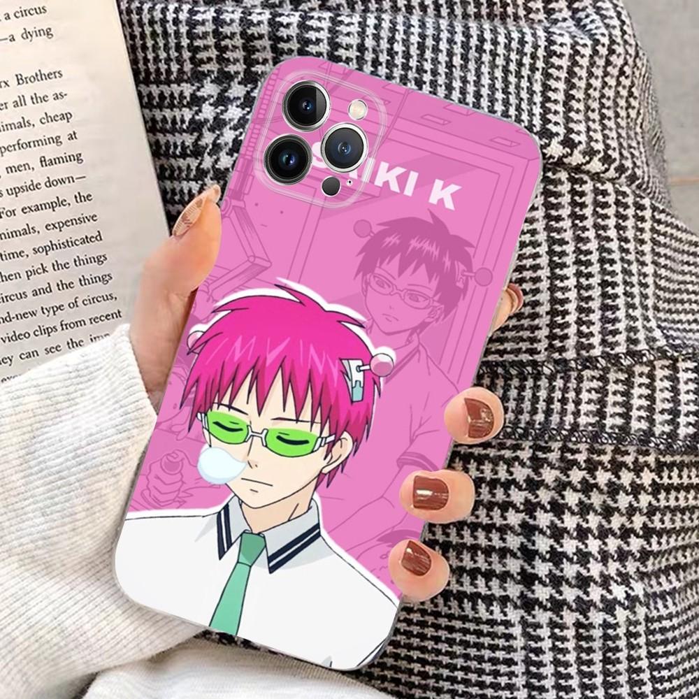 The Disastrous Life of Saiki K Phone Case for iPhone 15 8 7 6 6S Plus X SE 2020 XR XS 14 11 12 13 Mini Pro Max Mobile Case