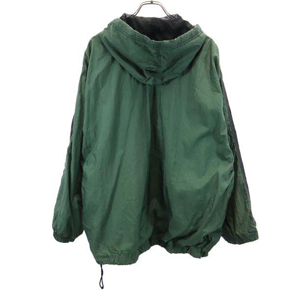 Nike 90s 00s White Tag Old Long Sleeve Half Zip Parker Khaki Logo Men's Used