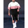 Summer New Casual Men's Short Sleeve Shorts Set T-Shirt Shorts Set ME2-MA1 Comfortable Breathable Fitness Workout Outfit