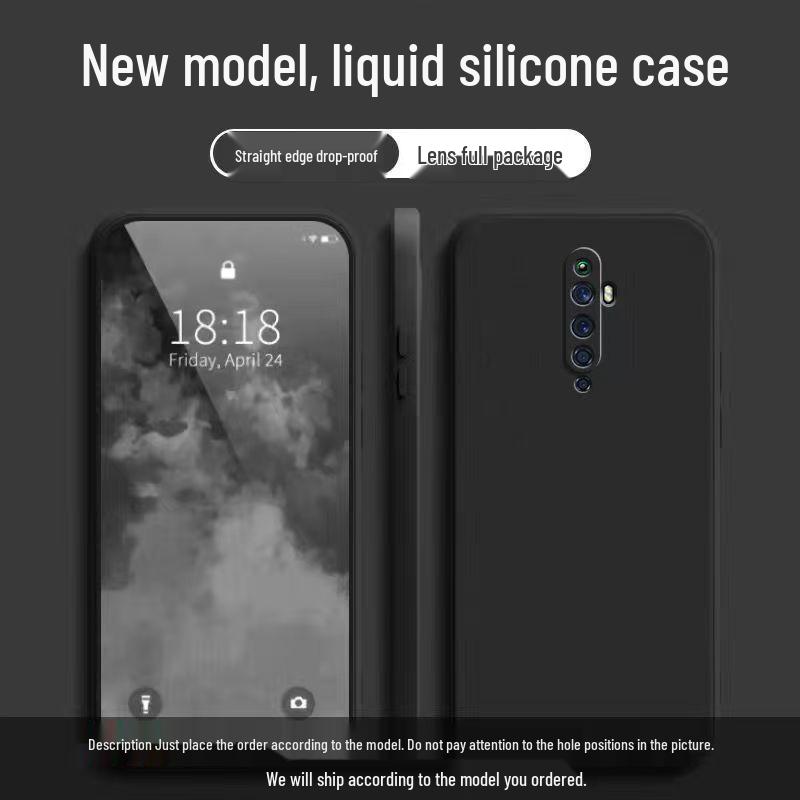 OPPO Reno 2F Case: Solid Color, Rubik's Cube Design, Liquid Full Coverage, Anti-drop, Straight Edge, Soft Personalized Cover.