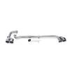 BMW X3/X4 Exhaust Modification: Dual Square Outlet Tailpipe F25/F26, Stainless Steel Carbon Fiber Tips