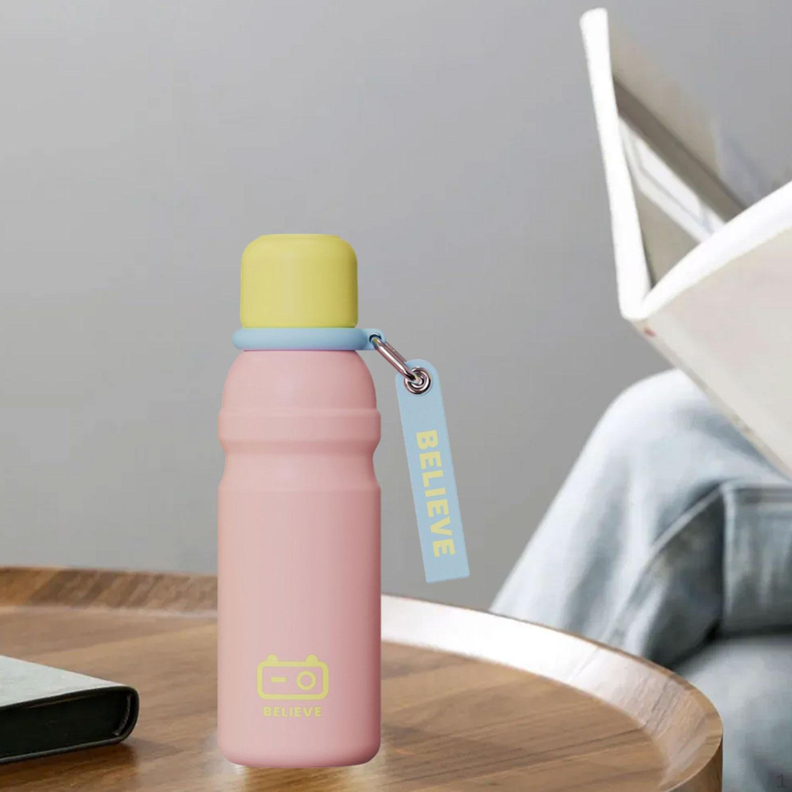 

Insulated Water Bottle 600ml Stainless Steel Jug for Car Sports Outdoor Pink