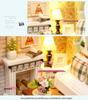 Zhiquwu DIY Forest Blue Time House with Dust Cover - Upgraded Version