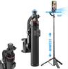 C22 130cm Langes Stativ Gimbal Stabilisator mit KI Gesichtserkennung Telefon Selfie Fernbedienung für Schreibtischgebrauch