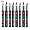 8 Stück Acrylmarker mit großer Tintenkapazität Schwarz und Weiß Acrylfarbmarker-Set Für Illustrationen Skizzieren, Holz, Glas, Stoff