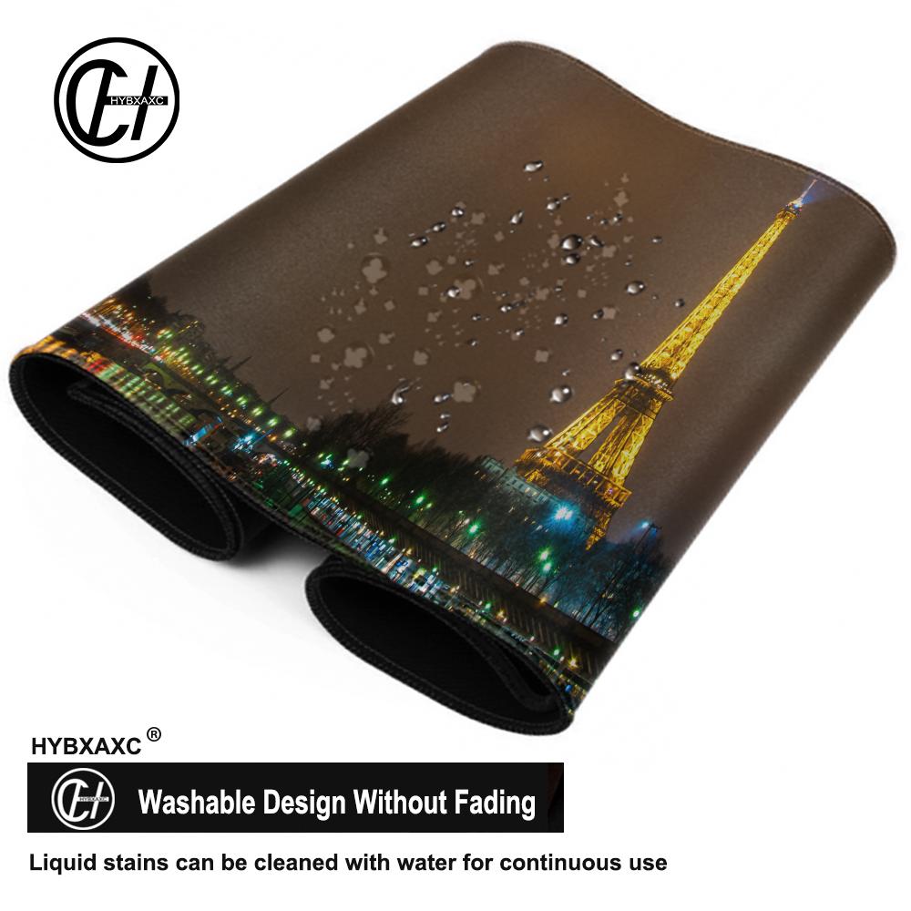 New Mouse Pad Gamer France Paris Eiffel Tower XL Computer Custom Large Mousepad XXL Office Carpet Non-Slip PC Table Mat