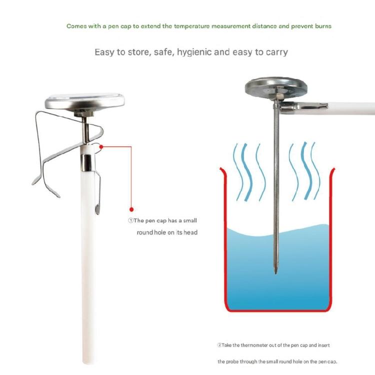 Hygienic Food Safe Thermometers With Quick Read Functionality For Coffee Brewing Milk Heating Applications