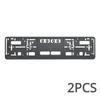 1/2Pcs Car Licence Plate Bracket Black Number Plate Holder EU Standard License Plate Frame Cover Anti-corrosion Auto Accessories License Plate Covers