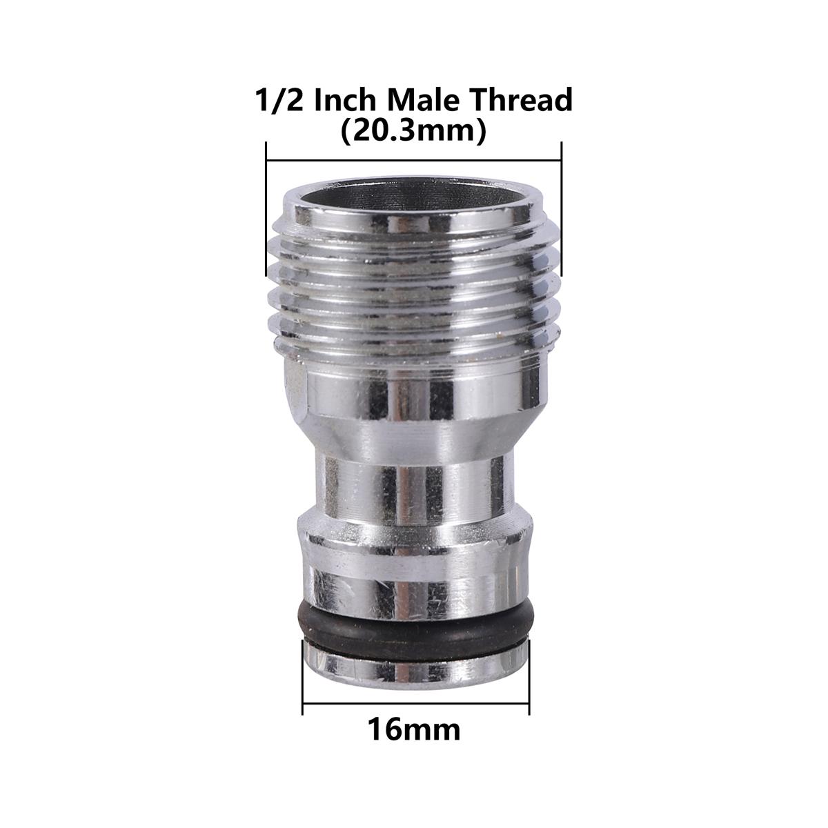 

1/2 3/4 Male/Female Thread Adapter Water Tap Washing Machine Nipple Quick Connector Garden Yard Faucet Converter Accessories