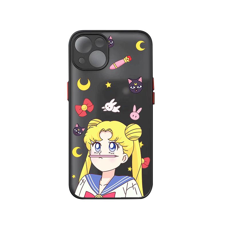 Sailor Moon Demon Slayer 7 Skin Feeling Case for Apple 11 Pro/12 Mini XS.