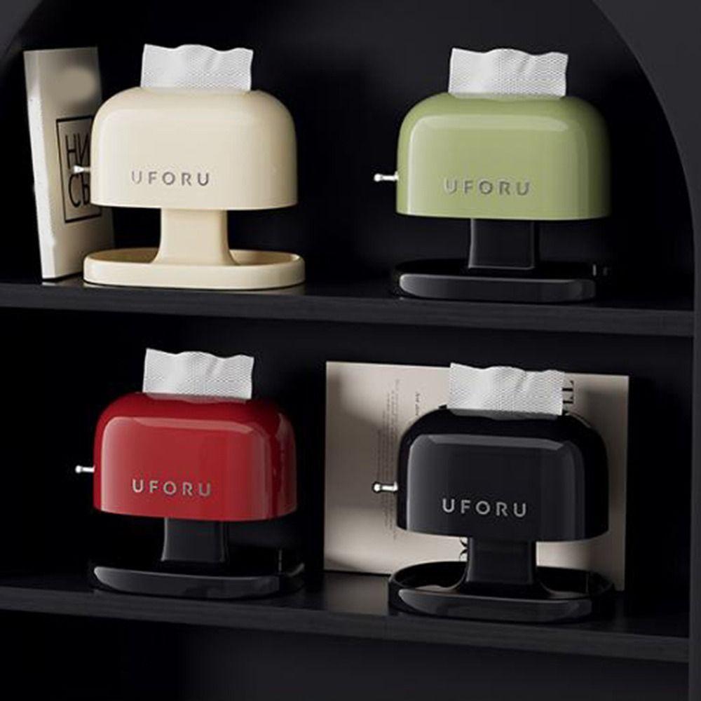 Double-Layer Tissue Storage Box Spring Support Napkin Holders Stylish Tissue Dispenser  for Home