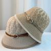 Spring and Summer Belt Buckle Bucket Hat Women's Fashion Sunshade Temperament Pot Hat Twist Pattern Breathable Travel Sun Hat