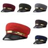 Solid Color Phnom Penh Flat Cap With Breathable Cotton Material For Autumn And Winter