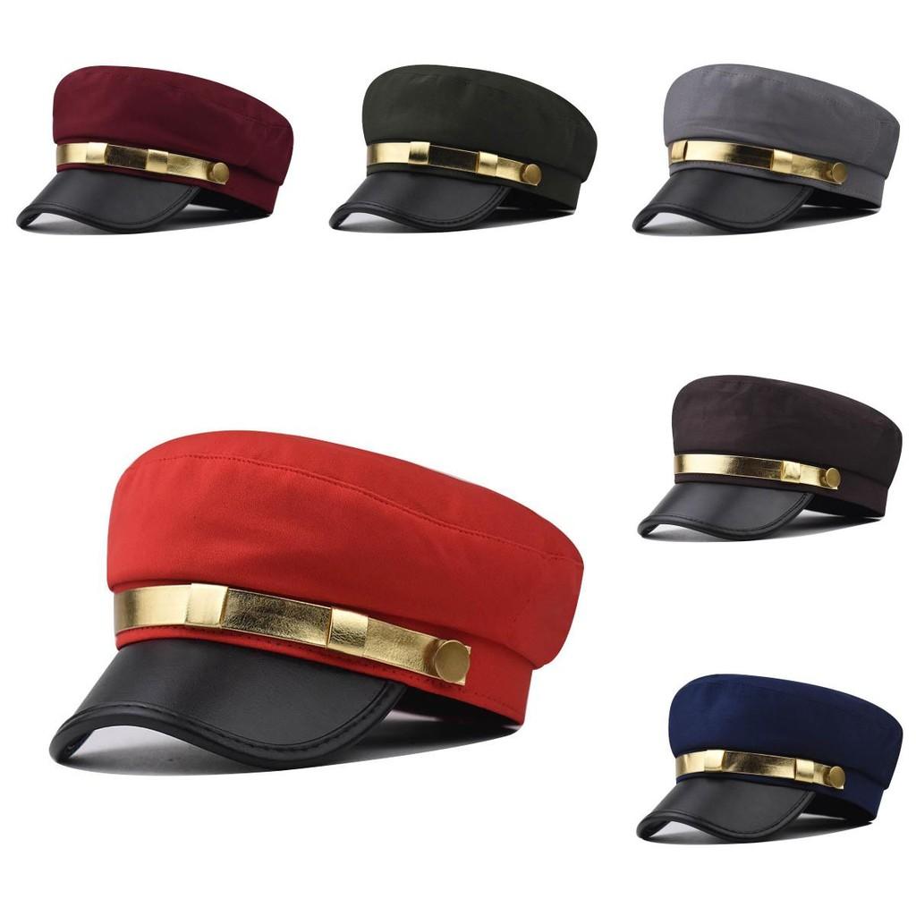 Solid Color Phnom Penh Flat Cap With Breathable Cotton Material For Autumn And Winter