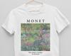 Der Garten des Künstlers in Giverny (1900) T-Shirt, Claude Monet, Kunst T-Shirt, Kunstliebhaber, Ästhetisches Geschenk Unisex