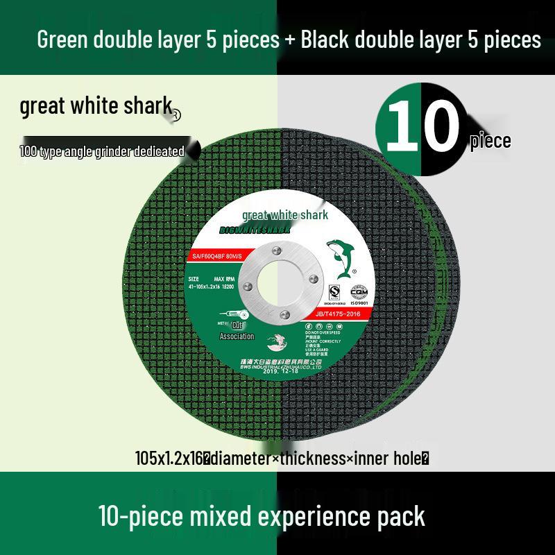 Great White Shark Angle Grinder: Stainless Steel Resin Cutting and Polishing Disc