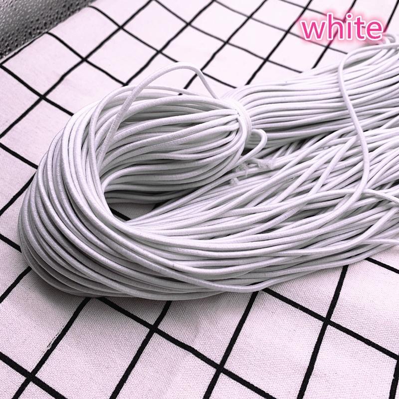5 Yards 2,0 mm 2,5 mm Hochelastisches Rundes Gummiband Gummiband Elastische Schnur DIY Zubehör