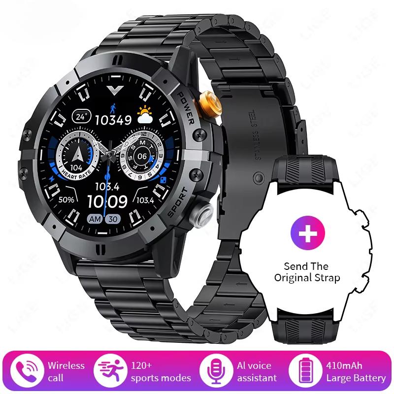 2025 New Outdoor Man's Smart Watch Bluetooth Call Smartwatch Fitness Tracker Clock IP68 Waterproof Watches Woman for IOS Android