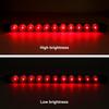 4Pcs 16 Inch Red 11 LED Trailer Tail Lights Bar Sealed Trailer Truck Car Stop Turn Tail Third 3rd Center Stop Brake Lights Bar Trailer Left Right