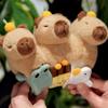 Capybara with Tangerine Plush Bracelet Fun Accessory for Children Kids Bracelet Cartoon Wristband Photo Props