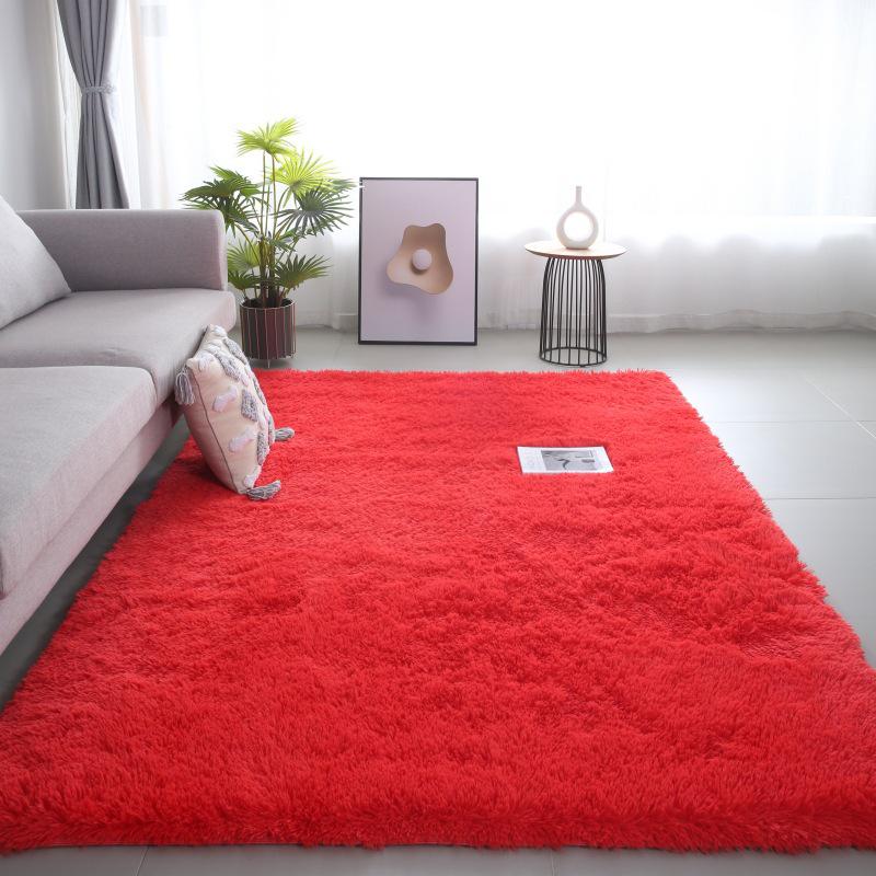 

Уютный плюшевый однотонный ковер — приятный для кожи, толстый и удобный напольный коврик для гостиной или спальни 120x180 cm
