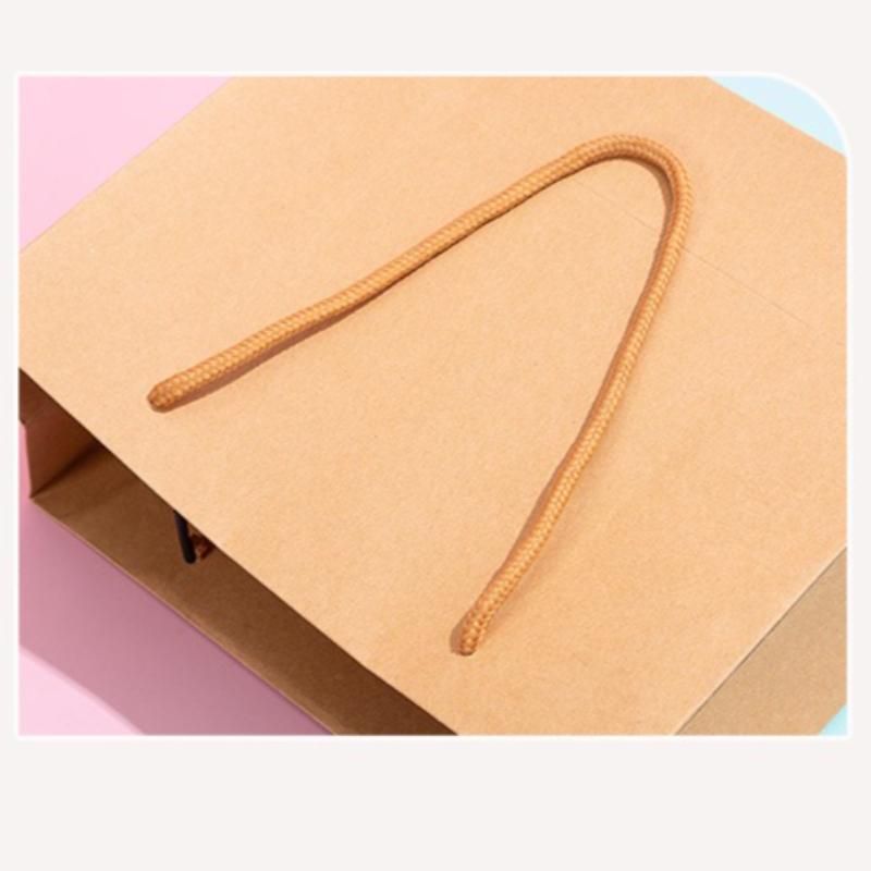 50pcs Kraft Paper Gift Bags Birthday Party Anniversary Holiday Packaging Pockets DIY Blessing Gift Pouches Used for Packaging Tea Jewelry Candy Snacks