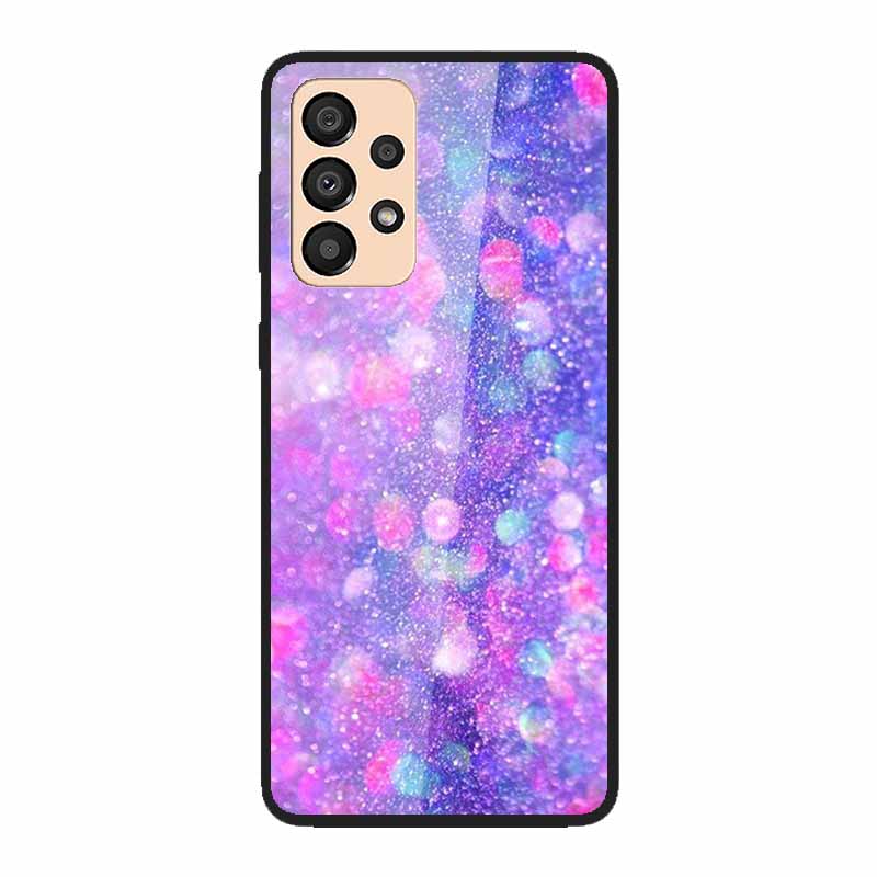 Case for Samsung A33 5G Cover Fashion Tempered Glass Phone Covers for Samsung Galaxy A33 A53 A73 5G Case Bumper A 33 Protective