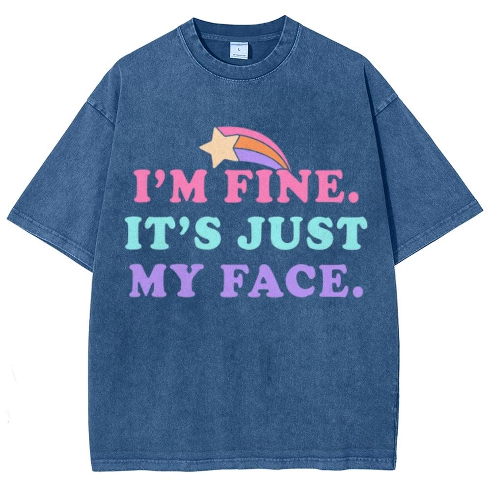 Colorful Letter Print Women's T-Shirt American Retro Teen Oversized Short Sleeves Personality Design Crew Neck T-Shirt