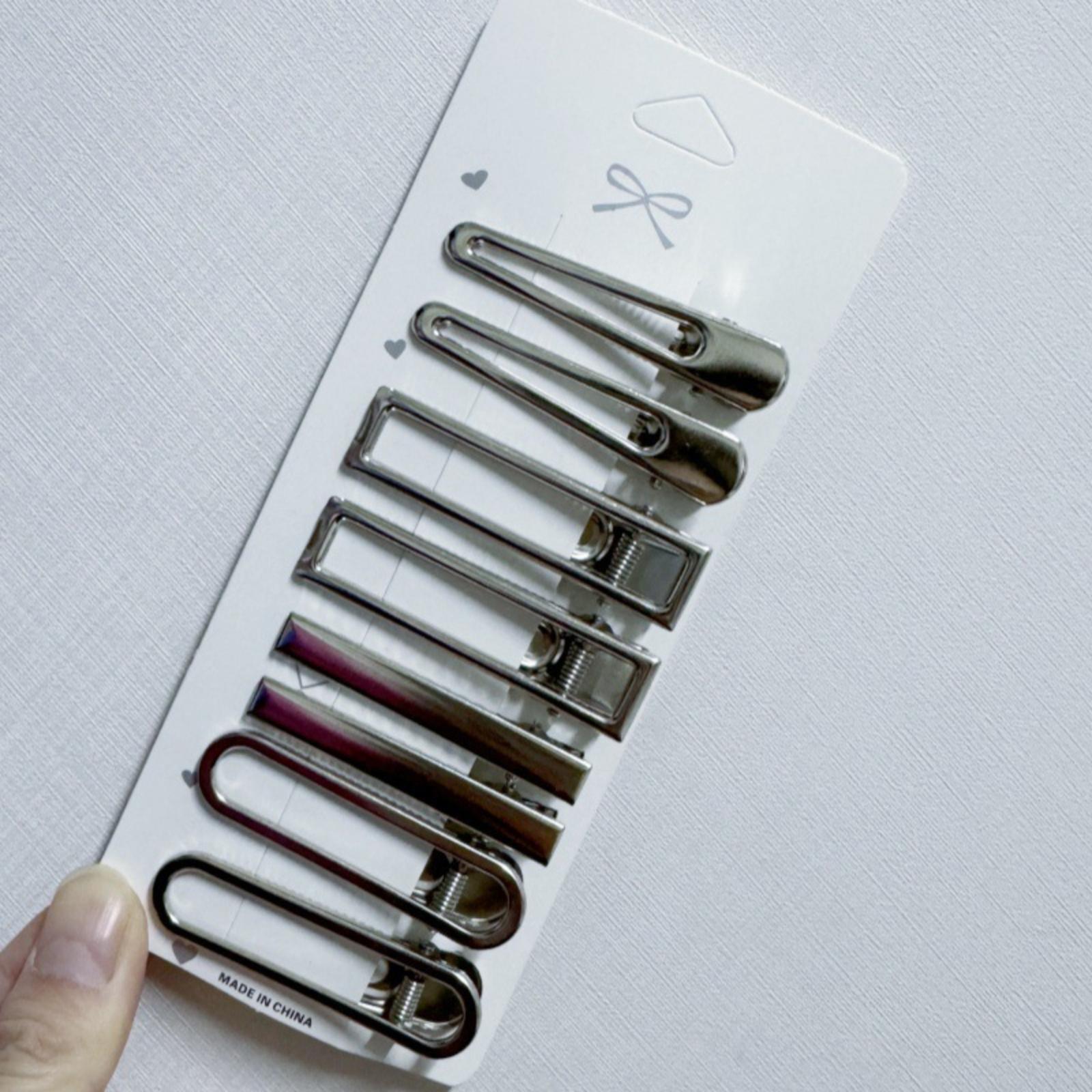 

Metal Hair Clips Side Bang Hairpin Set Hair Accessories Hair Clip Set for Women Girls Hair Styling Tools Hairpin Set for Everyday Use One Size белый